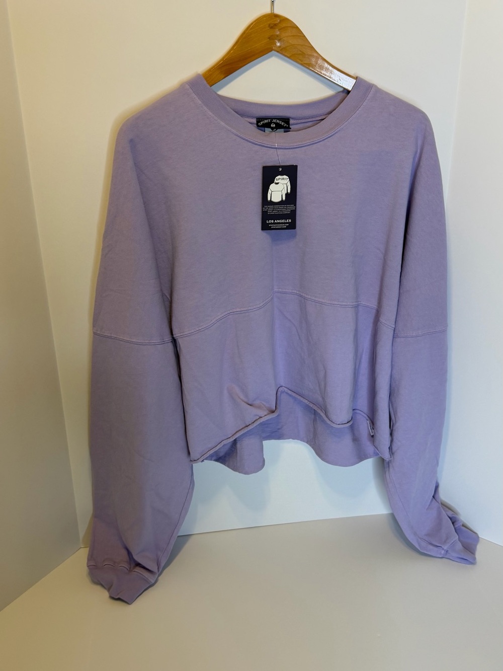 Spirit Lilac Cropped Crewneck Sweatshirt